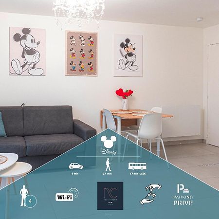 *Disneyland-Paris* 4Pers, Parking, Wifi Chessy  Luaran gambar